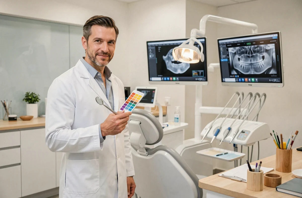 Dr Champion Jean-Côme, dentiste à Montpellier spécialisé en blanchiment, implants et facettes dentaires dans son cabinet moderne